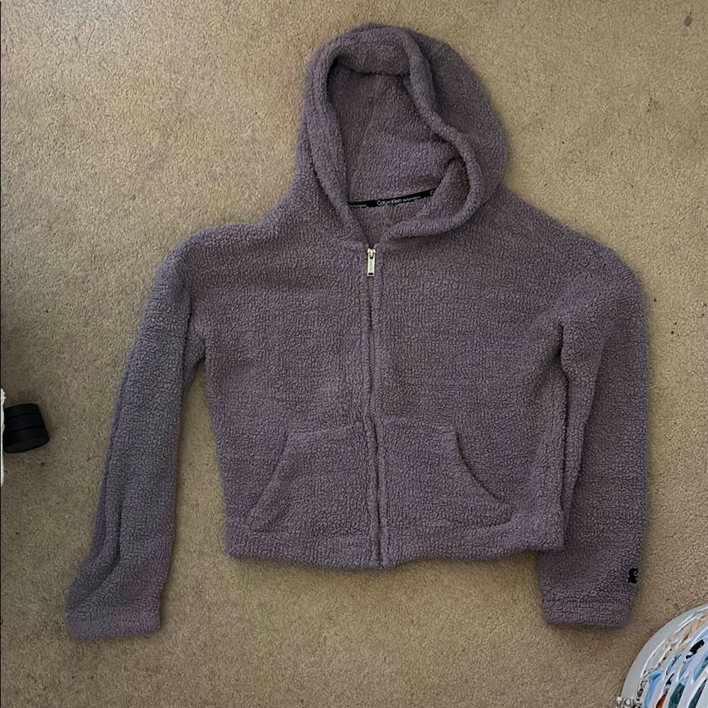 Calvin Klein Performance Gray Sherpa Jacket